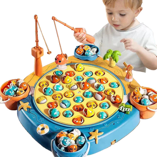 Jouet de pêche magnétique pour enfants avec musique et rotation
