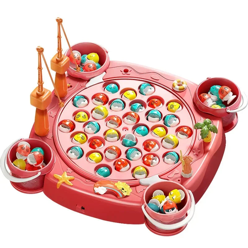 Jouet de pêche magnétique pour enfants avec musique et rotation