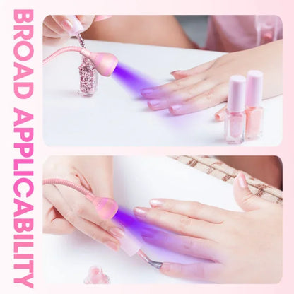 Lampe UV ongles 395 nm, mini USB, séchage gel, manucure