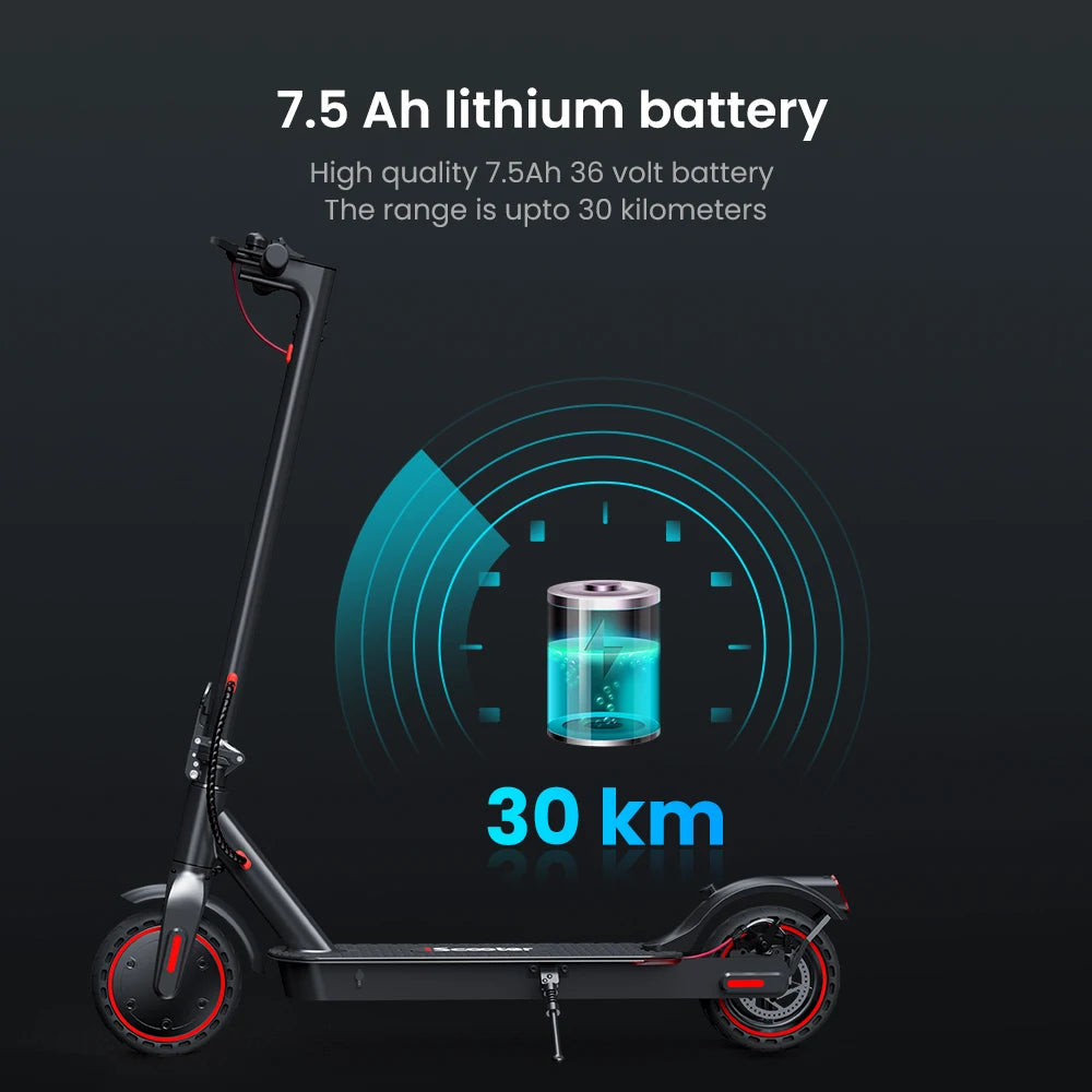 Trottinette électrique iScooter i9 : moteur 350 W, 30 km d’autonomie, pneus 8.5'', avec appli