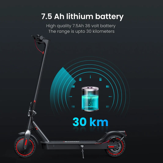 Trottinette électrique iScooter i9 : moteur 350 W, 30 km d’autonomie, pneus 8.5'', avec appli