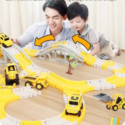 Jouet circuit électrique pour enfants, voitures et trains éducatifs