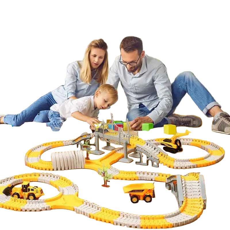 Jouet circuit électrique pour enfants, voitures et trains éducatifs
