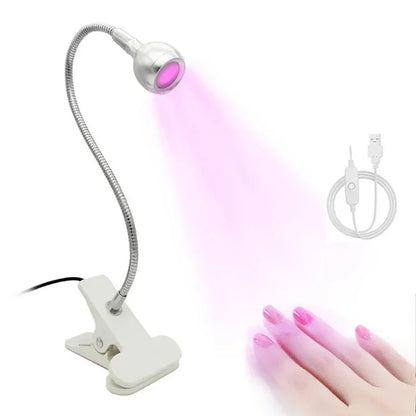 Lampe UV ongles 395 nm, mini USB, séchage gel, manucure