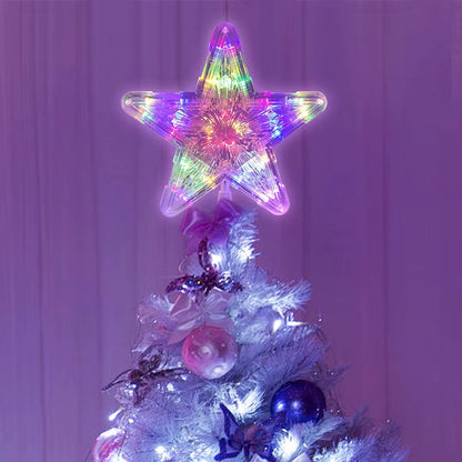 Christmas Tree Top Star LED Light Lamp Christmas Decorations for Home Xmas Tree Ornaments Navidad New Year 2023 Natal Noel