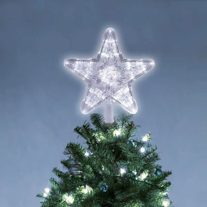 Christmas Tree Top Star LED Light Lamp Christmas Decorations for Home Xmas Tree Ornaments Navidad New Year 2023 Natal Noel